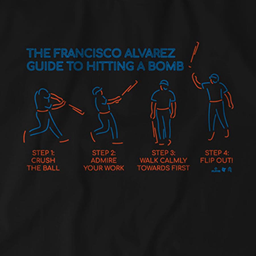 Francisco álvarez HR Guide Shirt - MLBPA - AthleteLogos + BreakingT